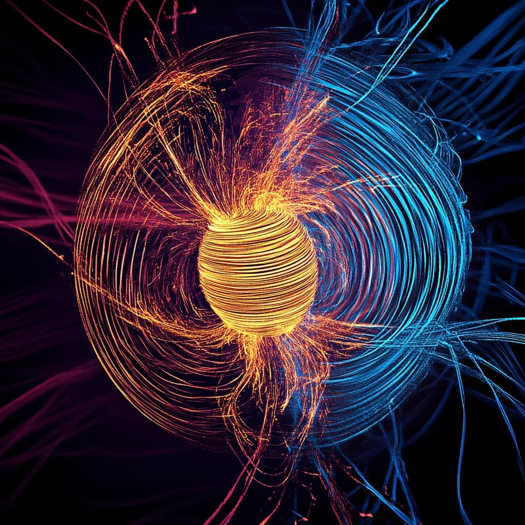 Earth's magnetic field.